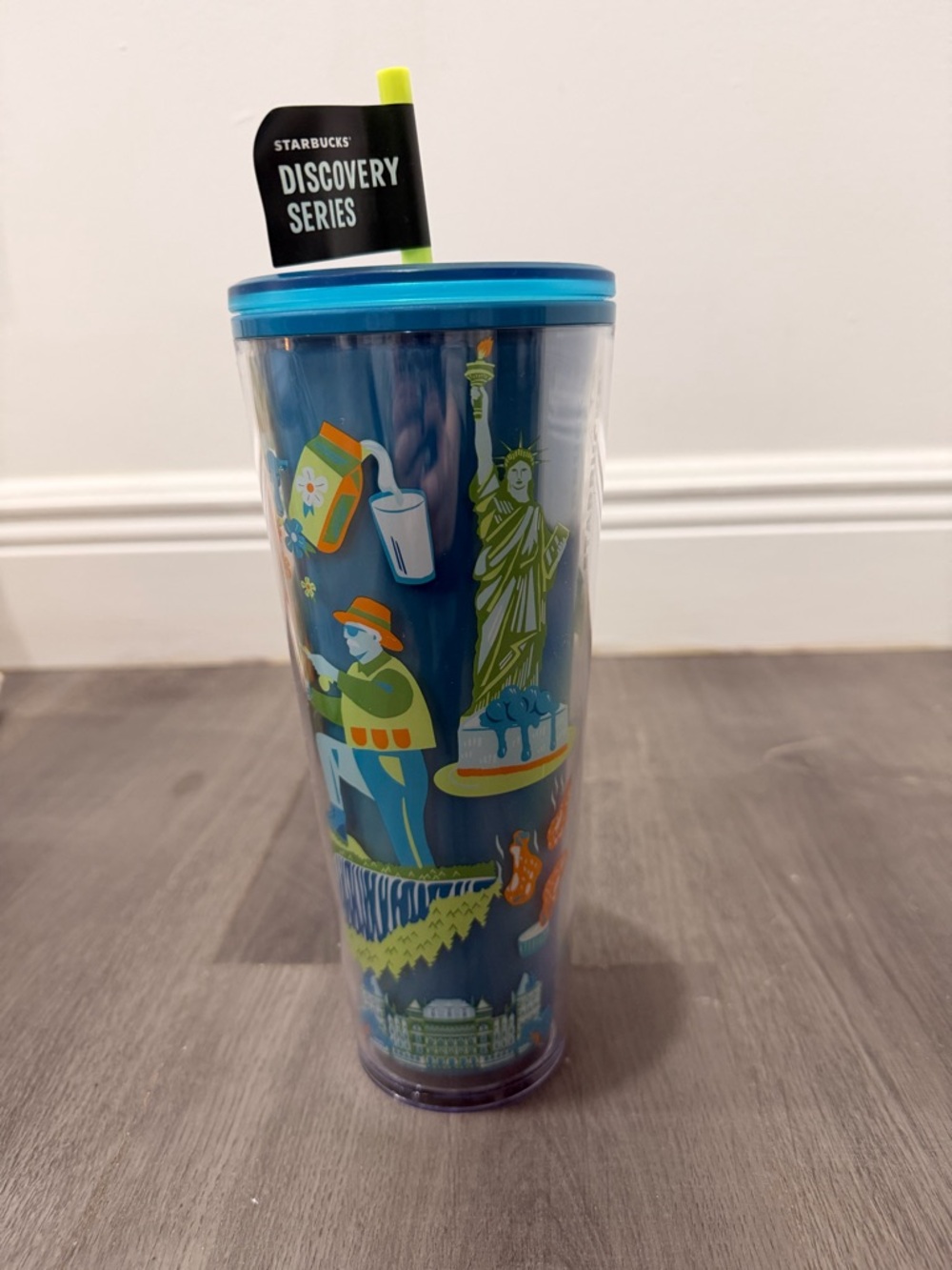 Starbucks Discovery Series New York Blue Illustrated Travel Tumbler - Picture 3 of 4